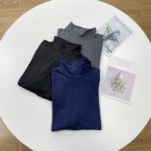 返单柔软立领打底衫 经典 基础不挑人女 bi入款 Y4磨毛高弹美国单