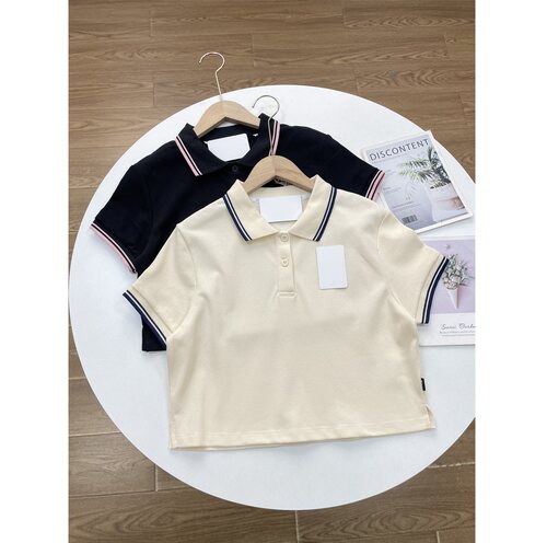 H3英单原单26夏新款高品质POLO衫女款短袖衬衫基础百搭经典款上衣