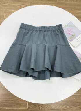 C4仅M码柜子款裙裤~国内单女荷叶边半身裙包臀裙26年夏季款高品质