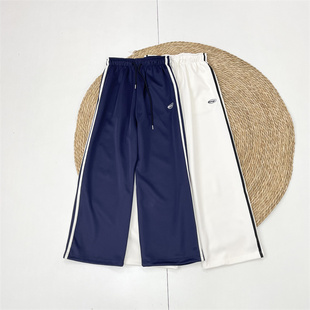 卫裤 P侧边织带 阔腿裤 女收紧腰休闲运动裤 外单日单休闲25秋新款