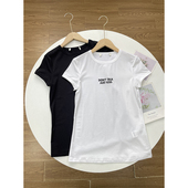 多色简约款 I1字母植绒 圆领宽松清爽短袖 T恤衫 品质好棉 25夏新款