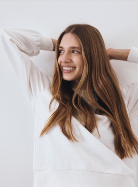 M2超值~外单纯元25秋新款女士蝙蝠袖圆领套头卫衣休闲百搭上衣