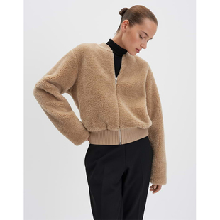 夹克 25冬新女厚羊羔绒棒球服外套经典 G799欧 温暖羊羔毛外单纯元