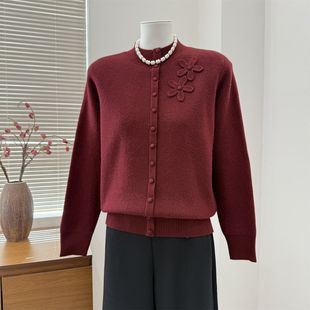 中老年女冬装加绒加厚毛衣妈妈秋冬半高领打底衫一体绒保暖上衣服