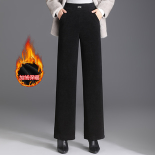秋冬超厚中老年妈妈休闲裤 特厚保暖棉裤 子女 秋冬季 加绒加厚直筒裤