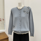 中老年女装 上衣服 中年妇女毛衣外穿妈妈装 秋冬针织衫 外套2026新款