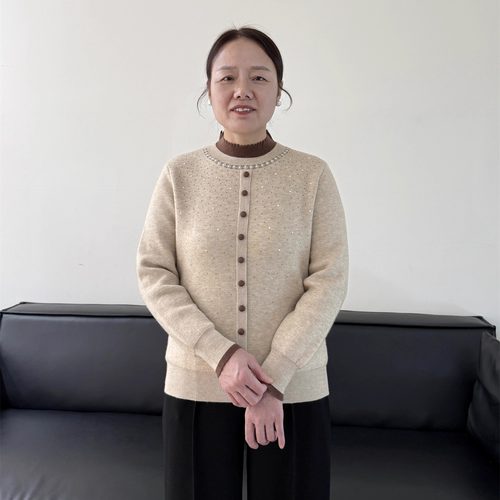 中老年人女加厚半高领毛衣