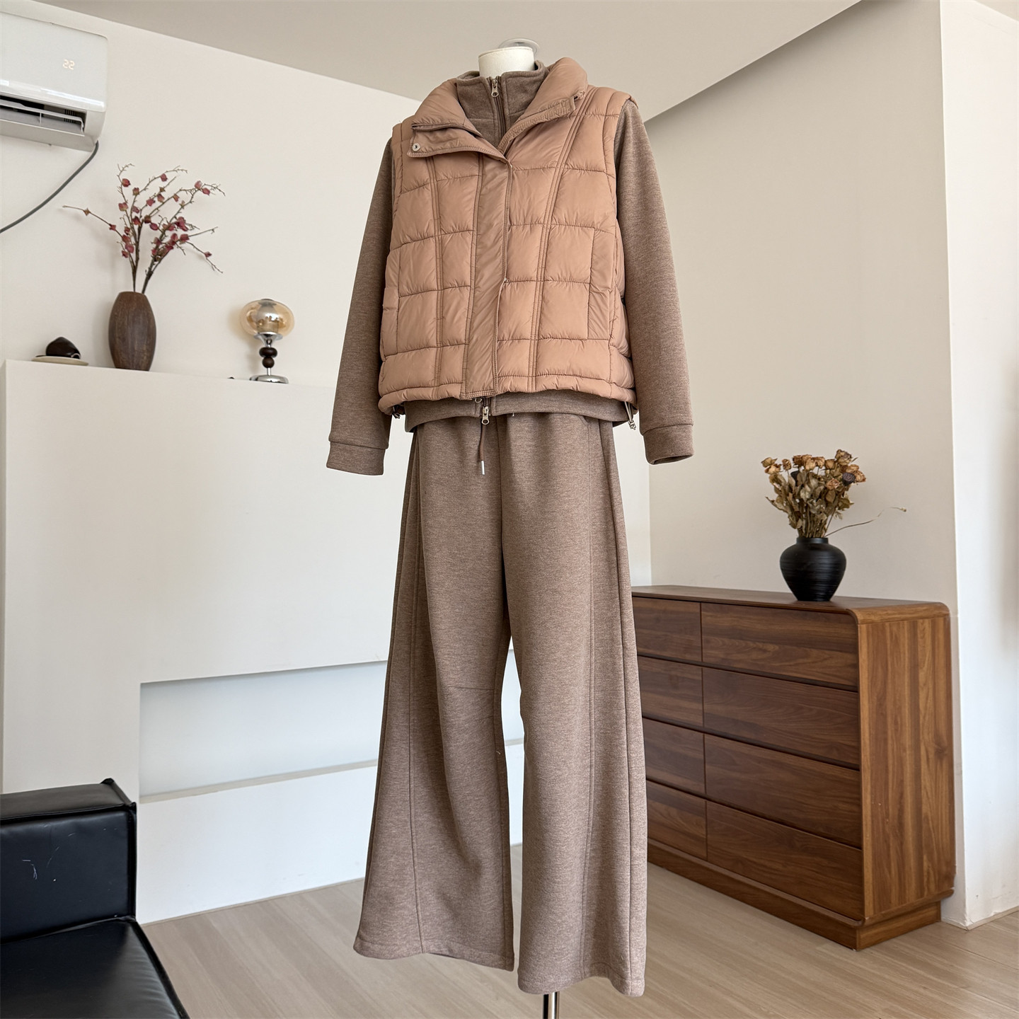 中老年休闲运动服棉服马甲