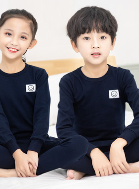 儿童纯棉内衣套装磨毛秋冬保暖女童秋衣秋裤男孩睡衣线衣线裤加厚