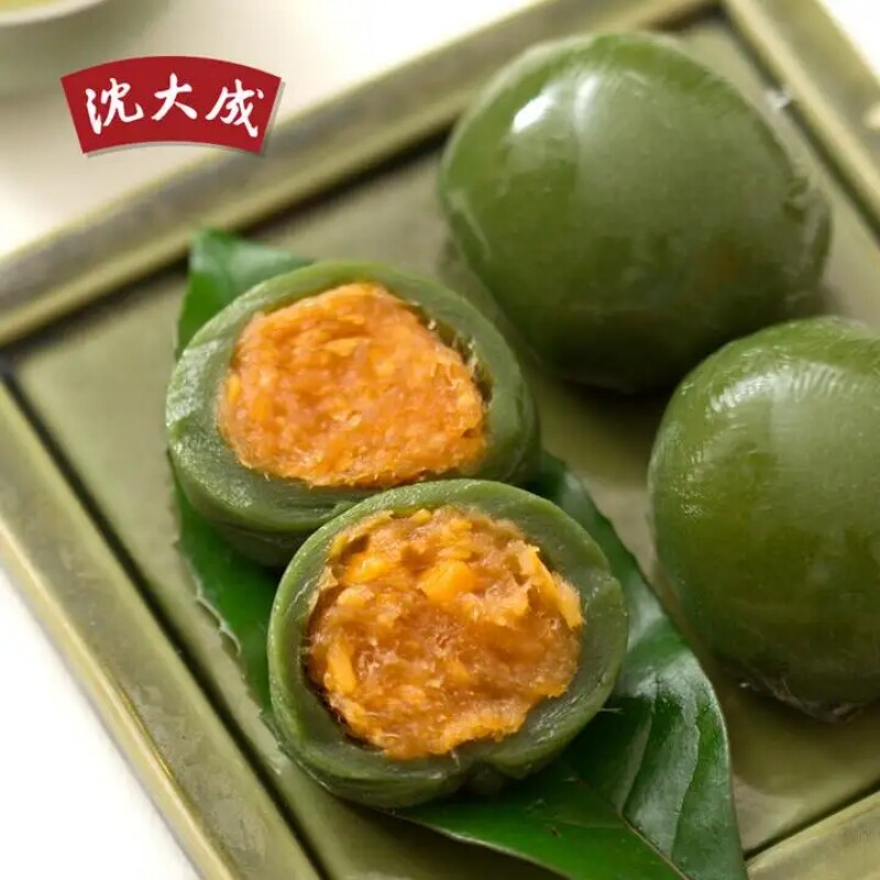 上海特产沈大成咸蛋黄肉松青团奶黄流心芝士芋泥240克多口味