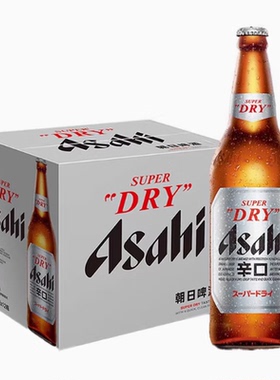 【国产】日本风味朝日啤酒超爽生啤酒630ml*12瓶整箱ASAHI黄啤酒