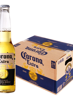 墨西哥科罗娜啤酒355ml*24瓶进口corona黄啤酒整箱临期[天天满减]