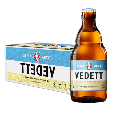 国产白熊啤酒比利时风味精酿小麦白啤酒330ml*24瓶装Vedett整箱