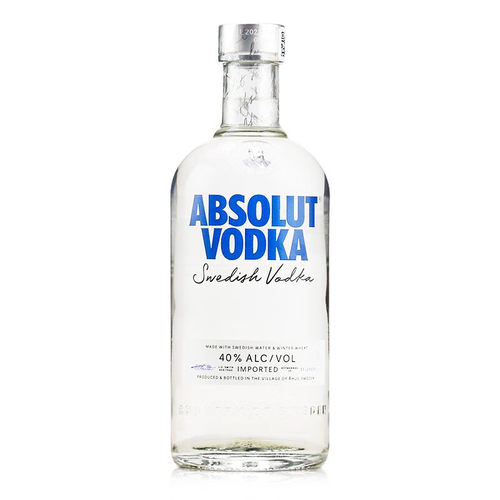 瑞典进口洋酒基酒Absolut Vodka绝对伏特加原味40度烈酒700ml单瓶