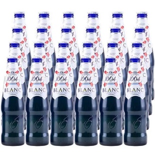 国产 进口Kronenbourg1664啤酒柑橘原味白啤酒24瓶整箱临期清仓