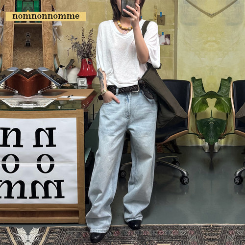 不费力时髦水洗百搭好穿牛仔长裤