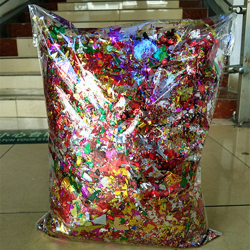 包邮手抛花撒光电碎片金蛋礼炮