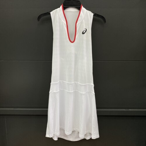 亚瑟士网球服女款夏季新款运动休闲背心连衣裙2042A254-100