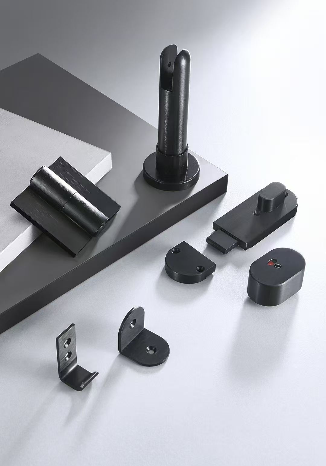 公共厕所卫生间隔断合页铝合金合页厕所门黑拉丝合叶自动关门铰链