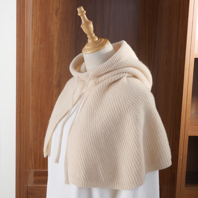 秋冬披肩帽子围脖一体韩版女宽松