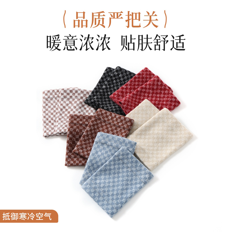 纯棉款手臂套袖男女秋冬小格厚款