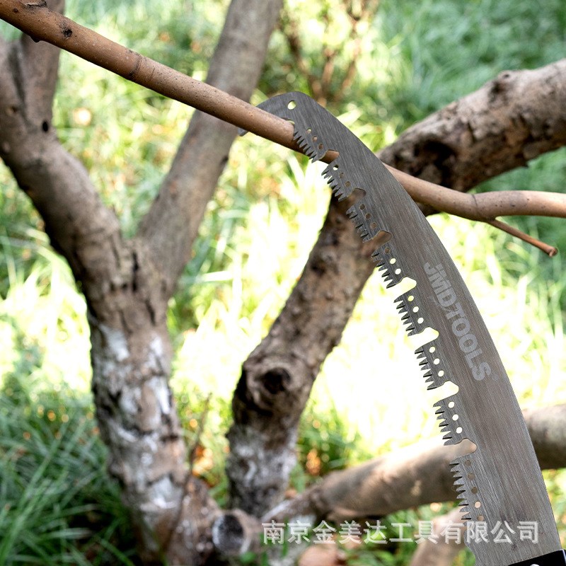 1pcs带凹槽三面磨齿园林果树锯修枝高空双钩园林Z锯手工锯条