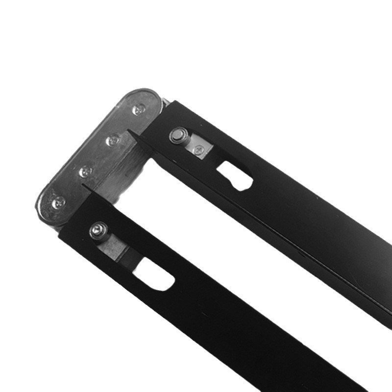 【磨砂黑多功能h伸缩餐桌滑轨书桌导轨下翻折叠桌隐形桌五金配件