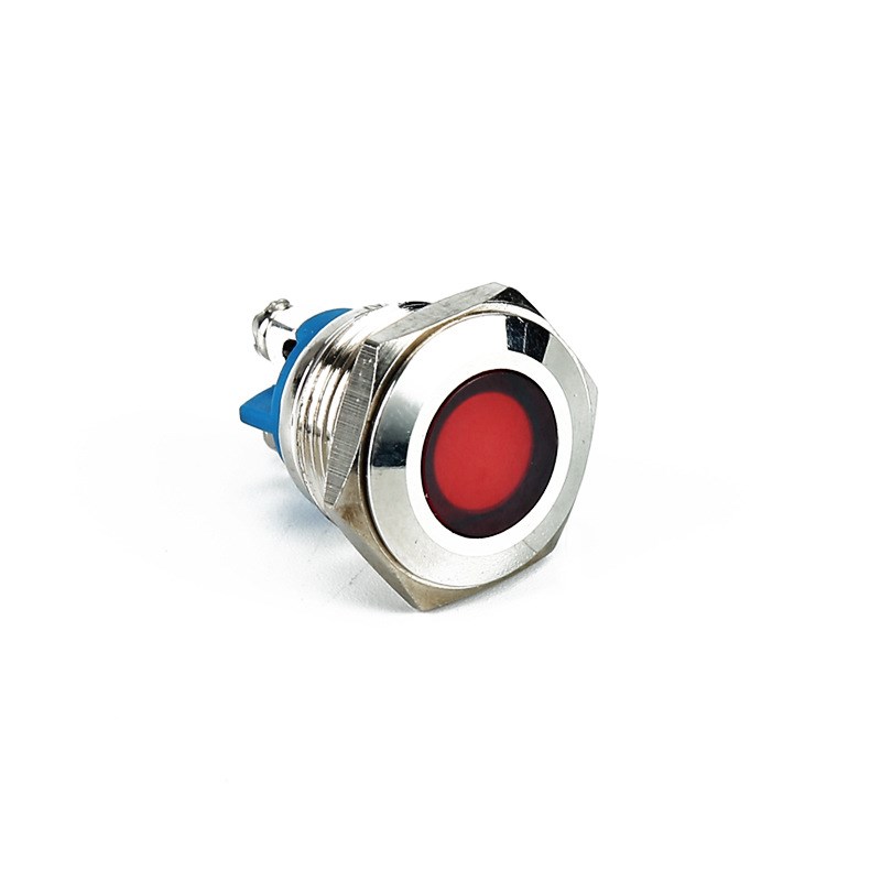 12/16/19/22MM Led 防水信号灯24V 36V 110V 22W0V金 属指示灯