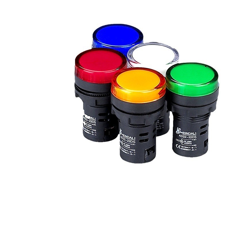 22MM纯色AD16-22DS电源工作LED信号指示灯6v12v24v2 20.v380v