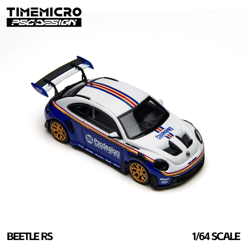 TM×PSC1:64 甲壳虫 RS 乐富门 晴空蓝 合金仿真模型摆件