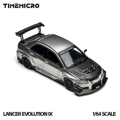TimeMicro 1:64 三菱EVO 9 银色 开盖版 仿真合金汽车模型 摆件
