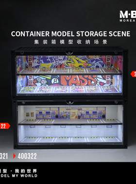 MBOX 可乐 ADVAN SPOON 集装箱 收纳场景 仿真模型防尘摆件