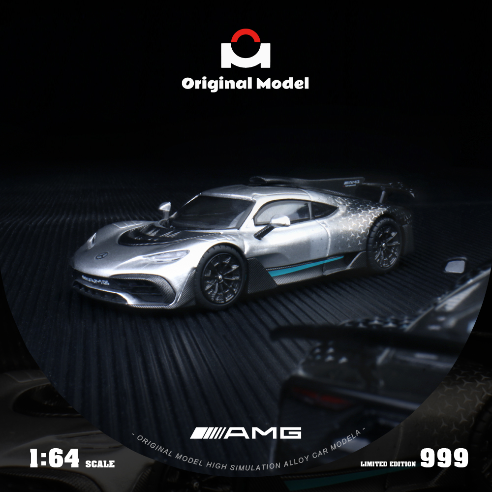 OM1:64 奔驰AMG One 金属蓝 仿真合金汽车模型 收藏摆件礼品手办