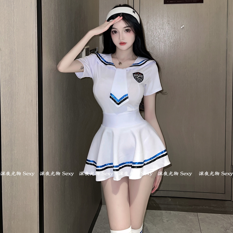 jk制服纯欲套装火辣cos性感服丝袜器情内衣趣情调小胸学生女qqny 女士内衣/男士内衣/家居服 肚兜 原图主图