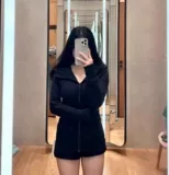 Lululemon Scuba негабаритная длинная йога, полная йога, полная застежка -молния.