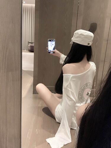 十字架梵文烫钻防晒衫T恤女夏季