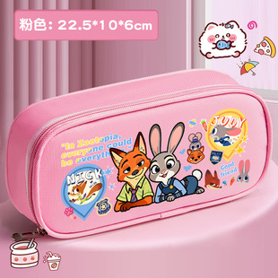疯狂动物城周边笔袋尼克朱迪同款 高颜值铅笔袋大容量牛津布文具盒