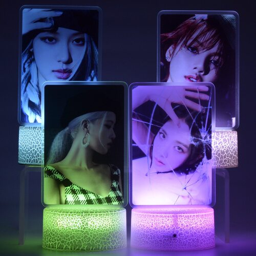BLACKPINK4V 金珍妮智秀lisa KPOP明星周边店小夜灯摆件产品批发