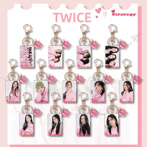 TWICE 亚克力钥匙扣 新专辑STRATEGY系列包包挂件 明星周边 同款