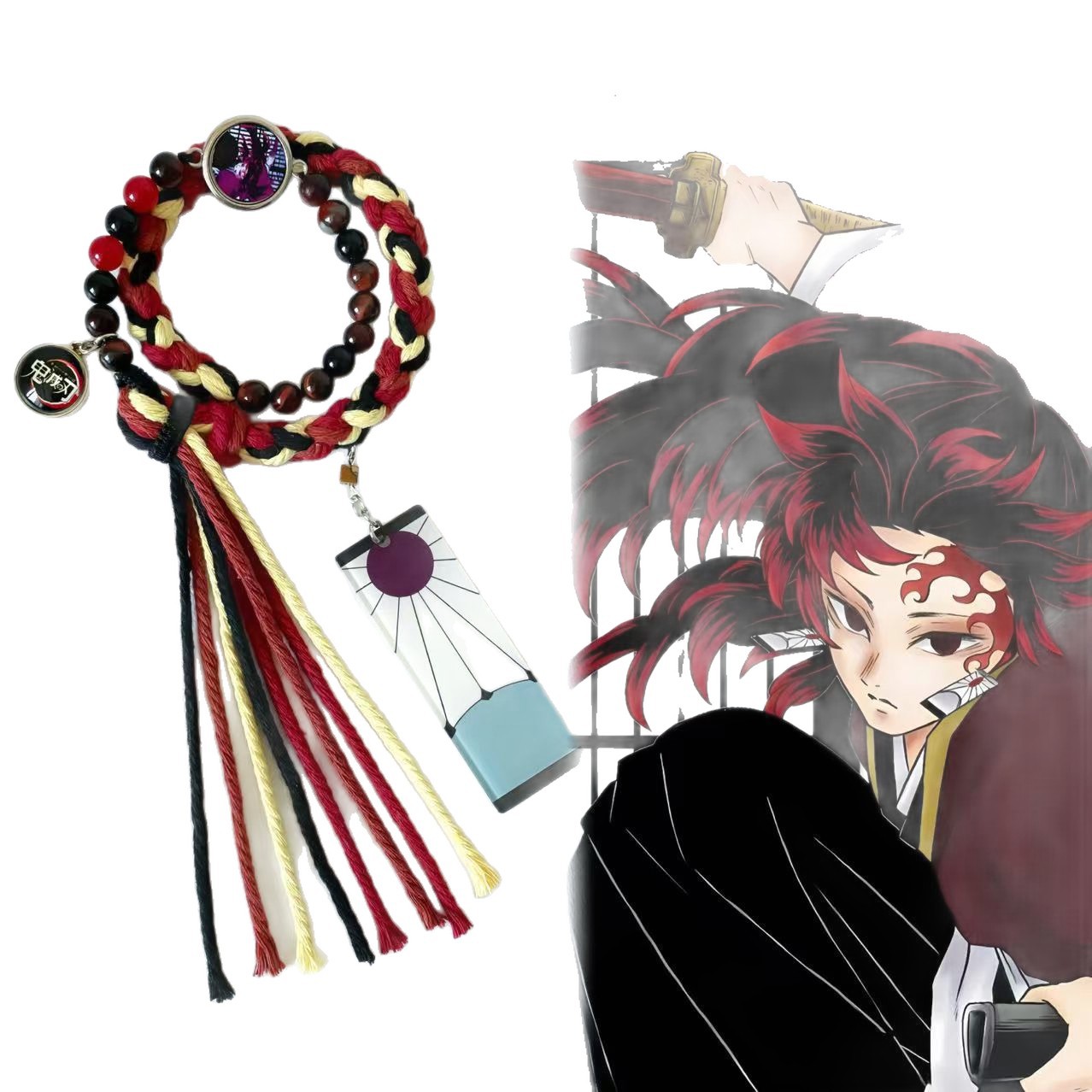 鬼灭之刃周边双圈轮回手绳手串