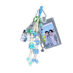 李沛恩江衡同款挂件明星双人名字钥匙扣卡套包包挂饰编织饰品礼物