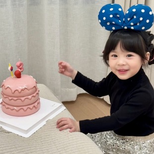 可爱米妮生日发箍同款蝴蝶结头箍卡通聚会拍照儿童宝宝女网红