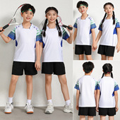 裙裤 短袖 速干乒乓网球衣运动服定制印字 羽毛球服男女儿童套装 新款