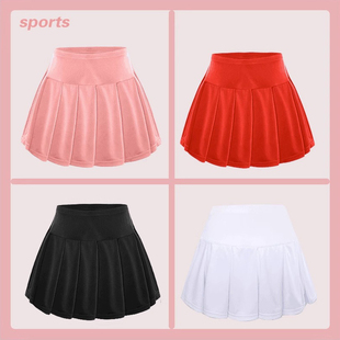 儿童网球裙子女童运动短裙跑步乒乓球训练服速干 羽毛球服裙裤 新款
