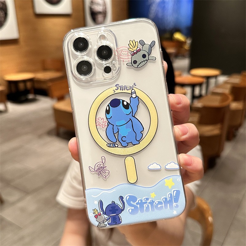 磁吸magsafe适用苹果15promax手机壳16iPhone11史迪仔14pro12女13