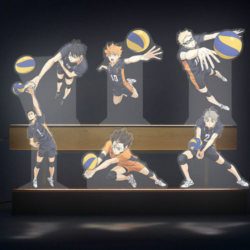 排球Haikyuu!!少年垃圾场的决战动漫周边亚克力长条小夜灯