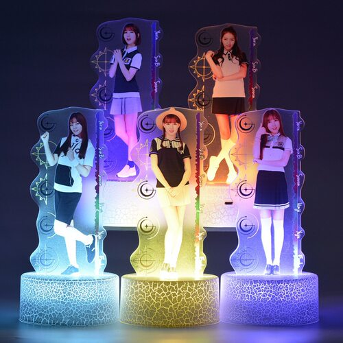 韩国kpop女团GFRIEND亚克力明星周边店3D小夜灯产品批发货源