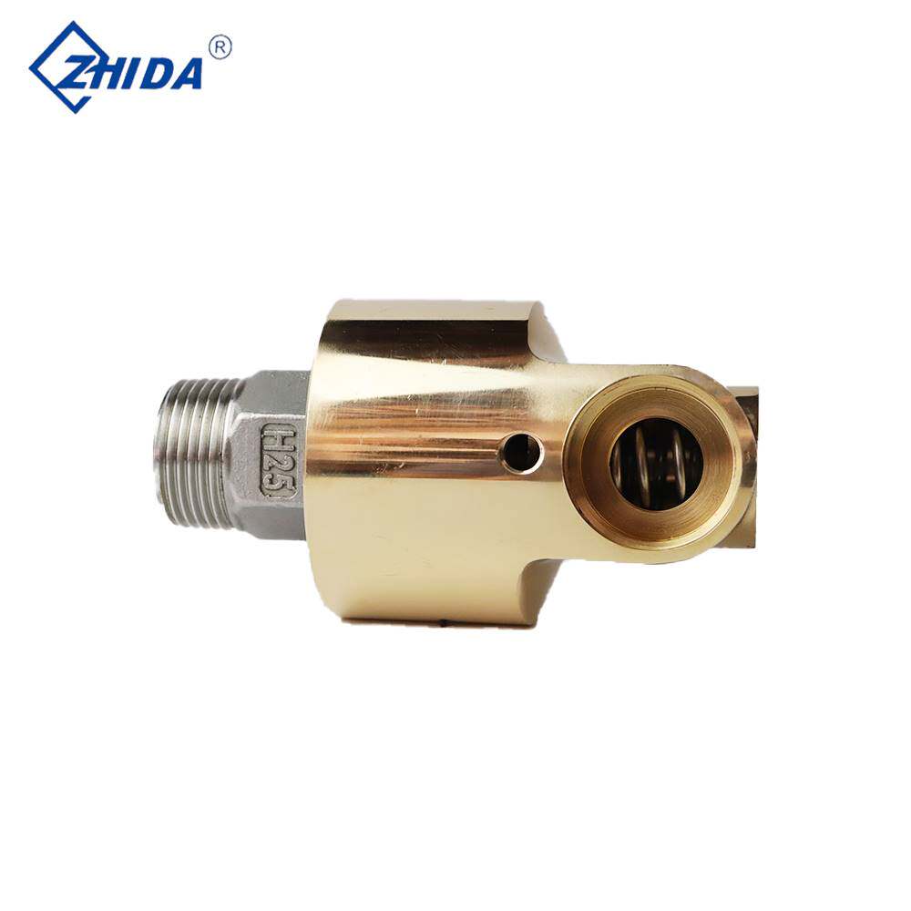 铜万向节旋转接头360度旋转气动高速配件液压高压高温冷却水hs/hd