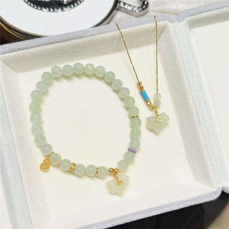 全新和田玉吊坠2026年新款玉石项链挂件手链送妈妈锁骨链情侣饰品