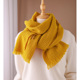 2026新款 姜黄色纯山羊绒围巾女款 冬季 100%羊绒高级感披肩外搭围脖